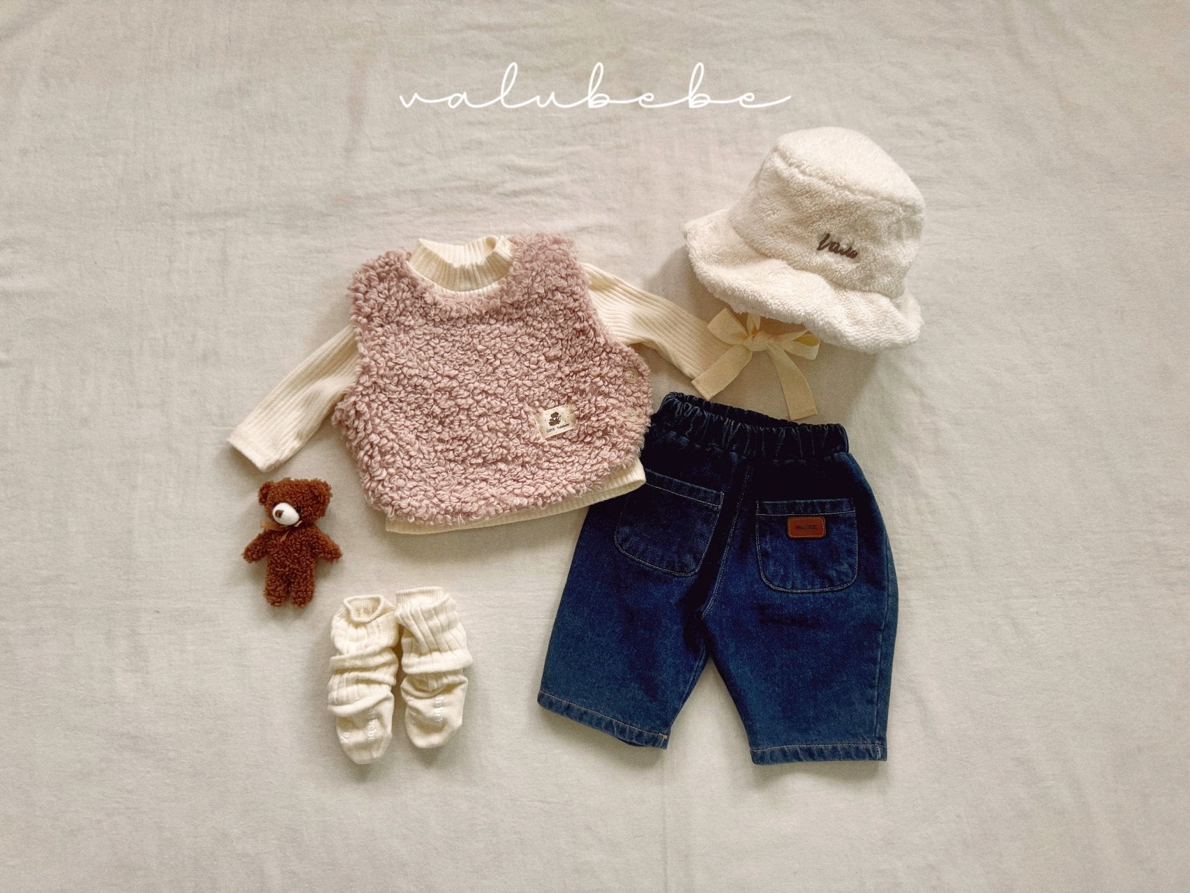 ［valubebe］Fur bucket hat (baby)