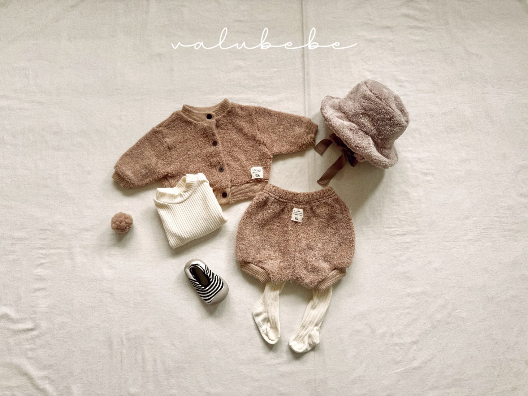 ［valubebe］Fur bucket hat (baby)