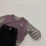 ［aou studio］Curu stripe tee