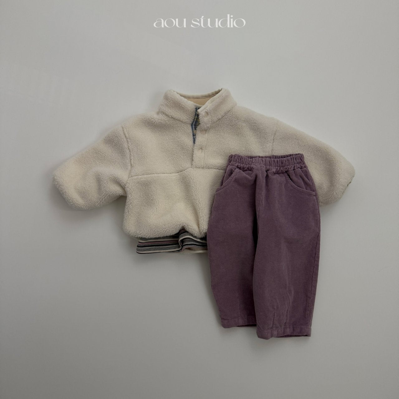 ［aou studio］Curved pants