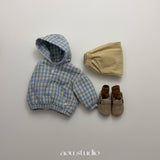 ［aou studio］Check padded anorak
