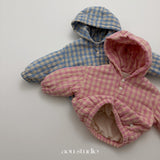 ［aou studio］Check padded anorak