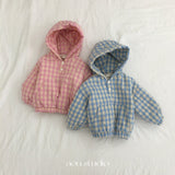 ［aou studio］Check padded anorak