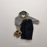［aou studio］Vanilla stripe hoodie