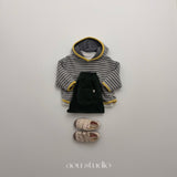 ［aou studio］Vanilla stripe hoodie