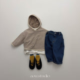 ［aou studio］Vanilla stripe hoodie