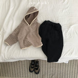 ［aou studio］Vanilla stripe hoodie
