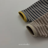 ［aou studio］Vanilla stripe hoodie