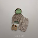 ［aou studio］Vanilla stripe hoodie