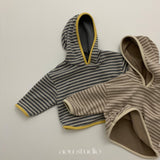 ［aou studio］Vanilla stripe hoodie