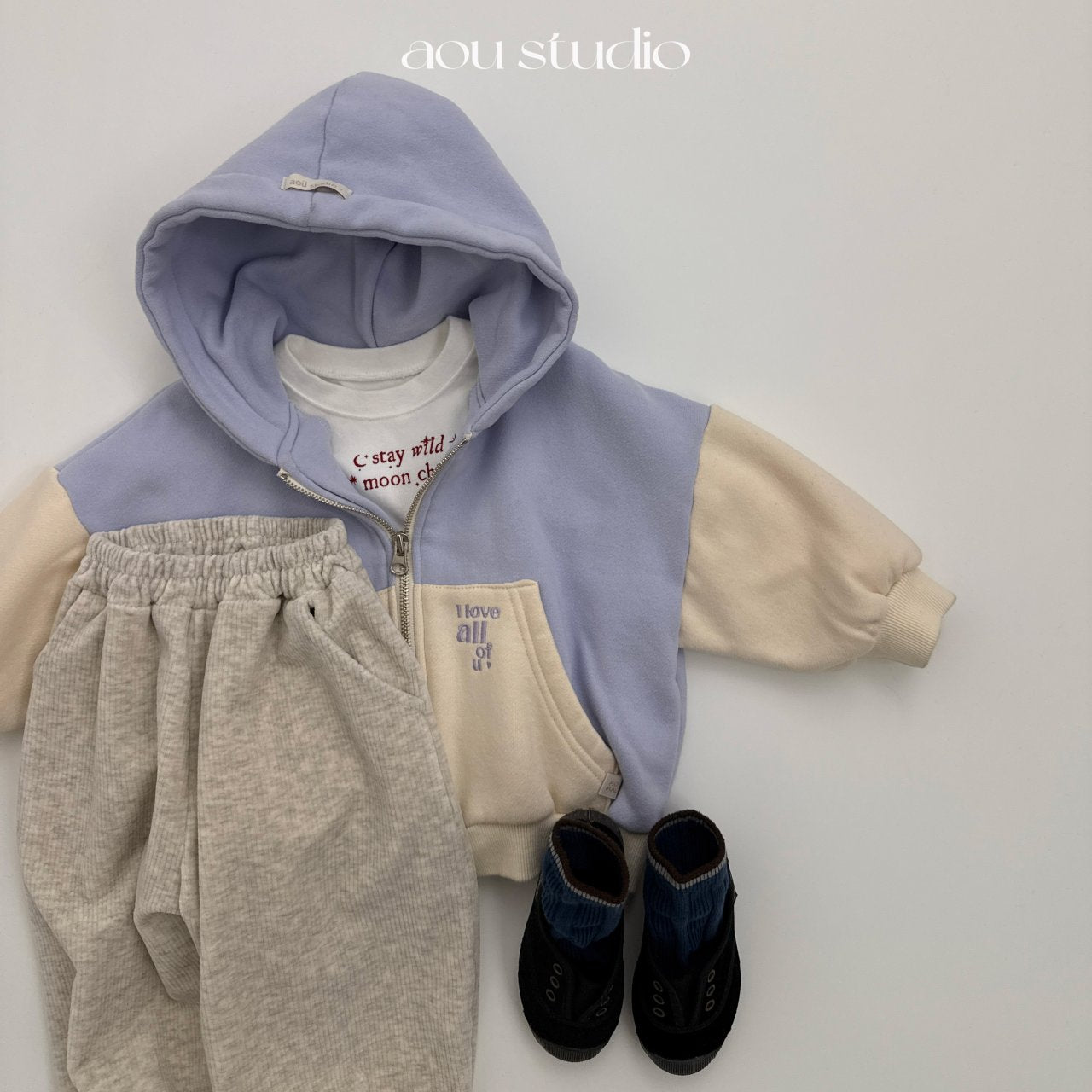 ［aou studio］Melo warm hoodie