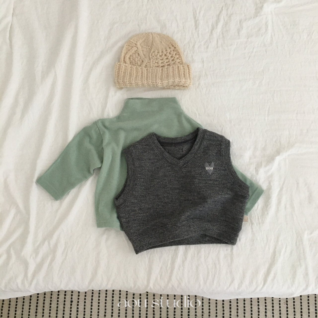［aou studio］Granny vest