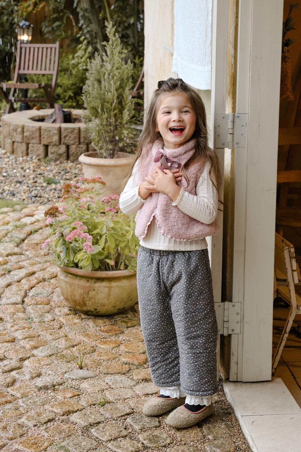 ［FLO］Coco fur vest