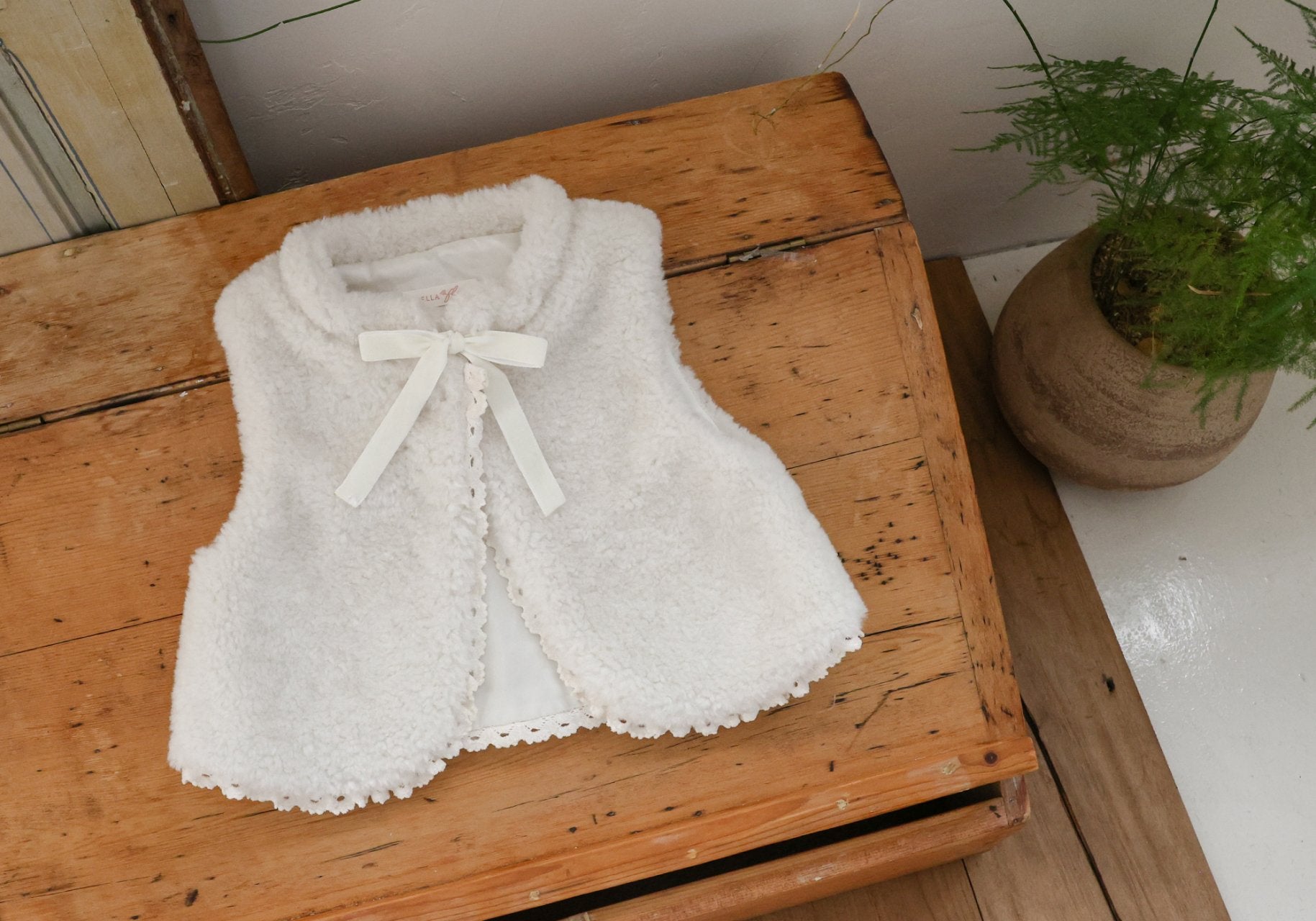 ［FLO］Coco fur vest