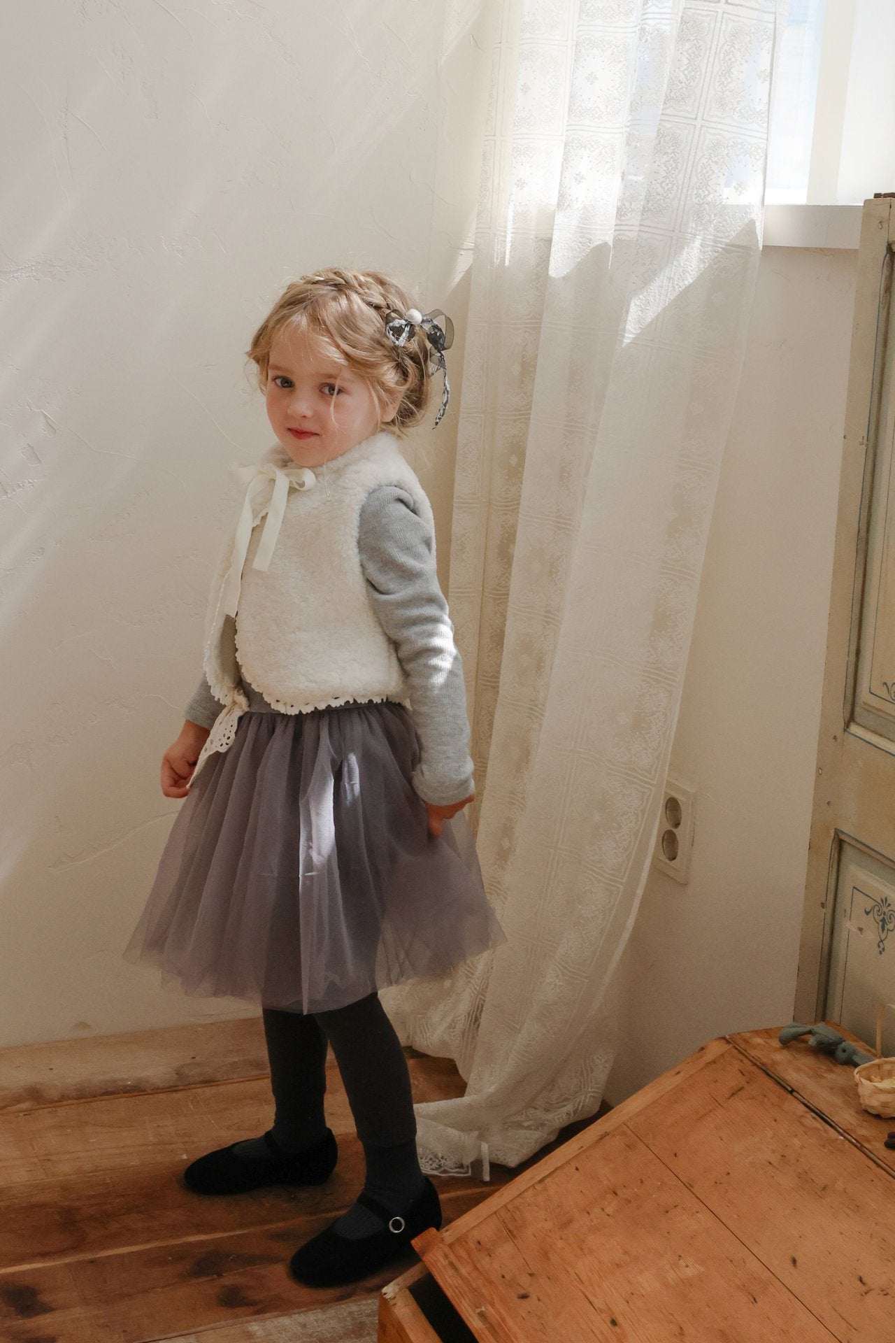 ［FLO］Coco fur vest
