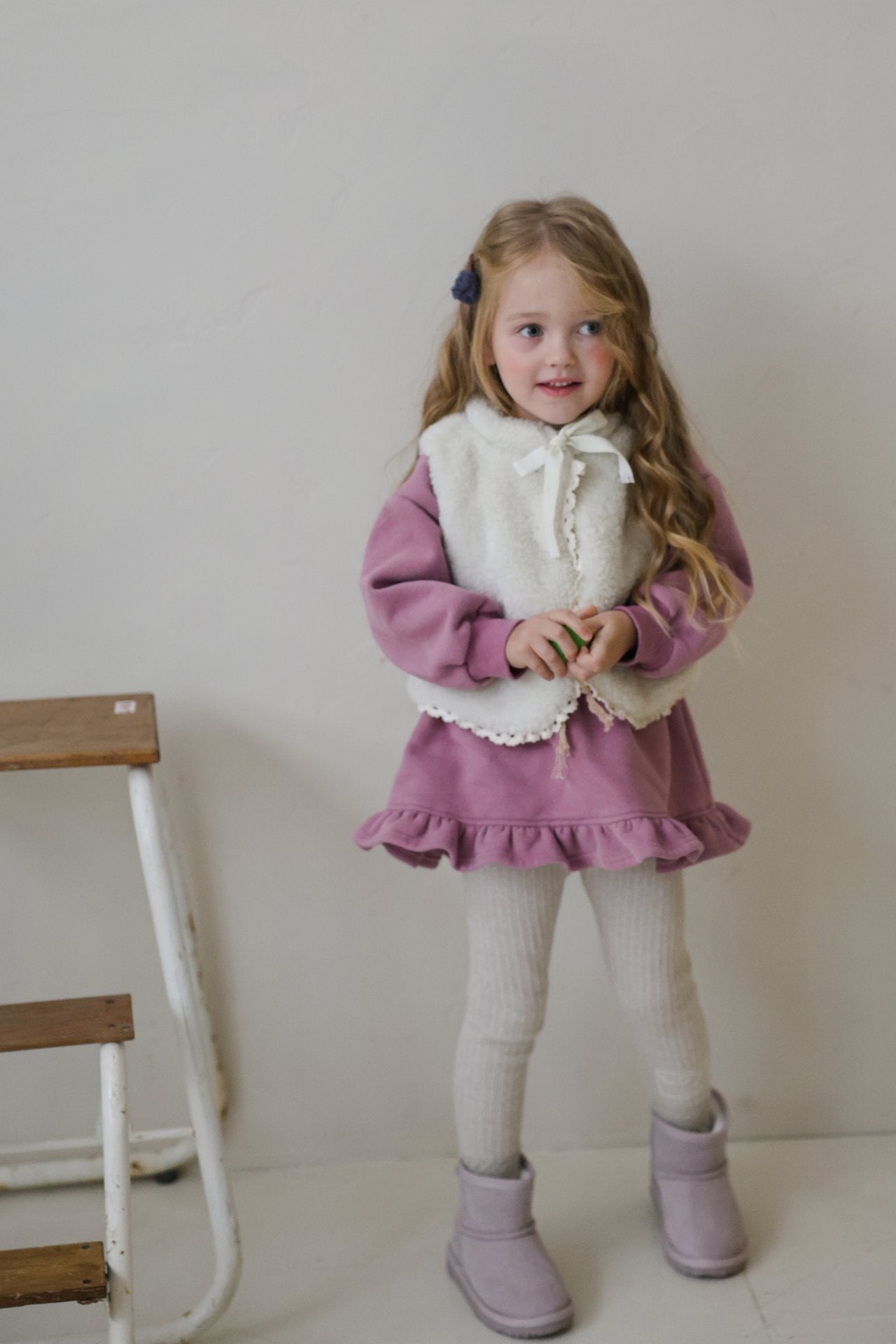 ［FLO］Coco fur vest