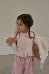 ［momo ann］Frill petit neck tops