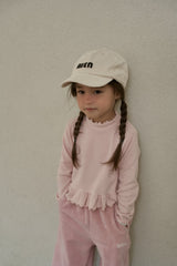 ［momo ann］Frill petit neck tops
