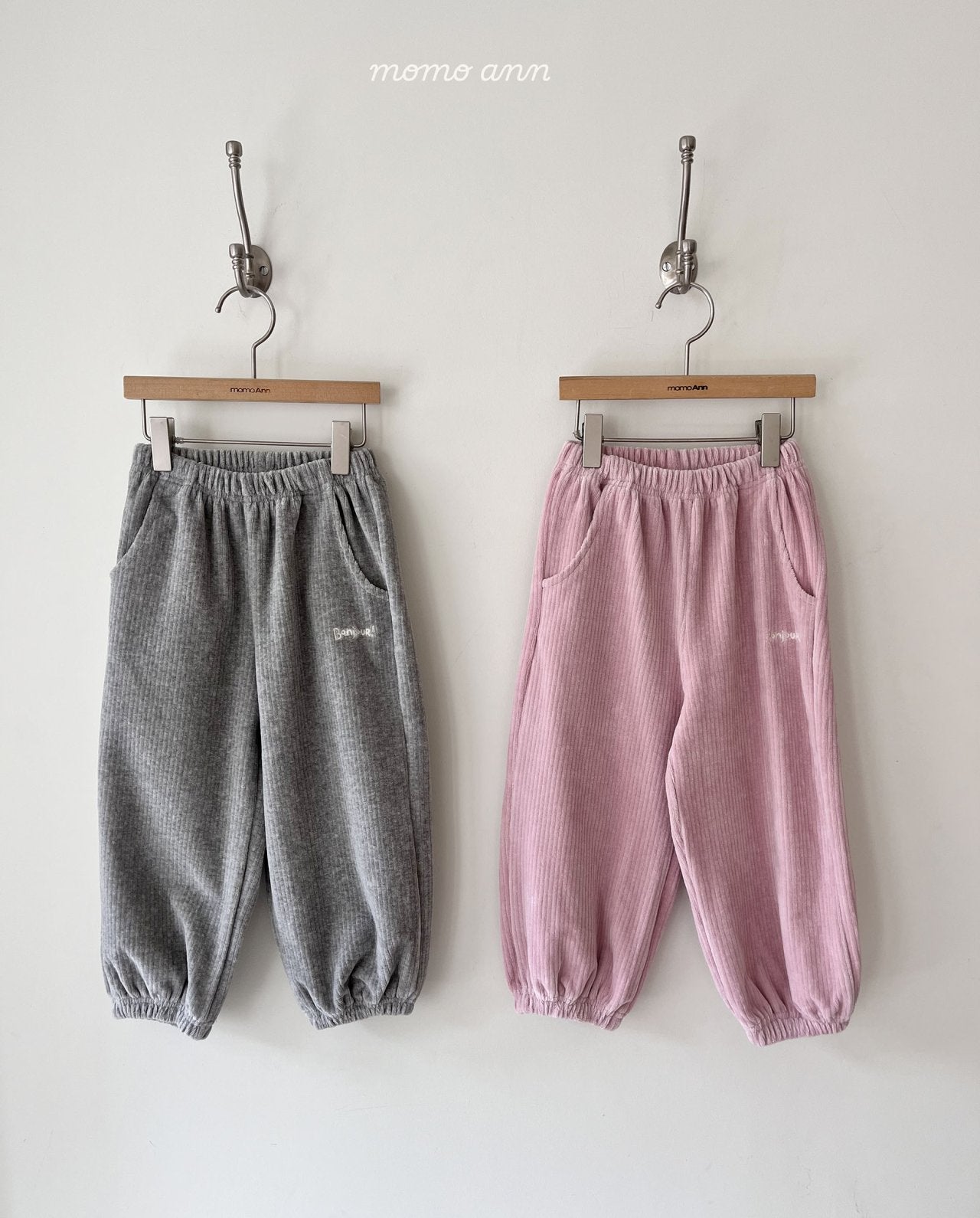 ［momo ann］Velvet jogger pants (adult)