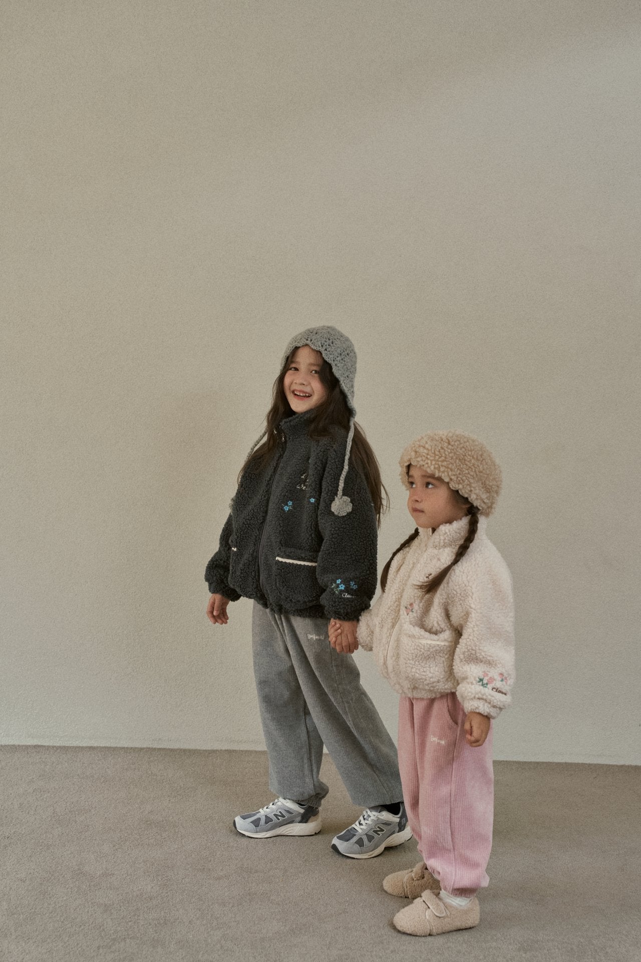 ［momo ann］Velvet jogger pants (kids)