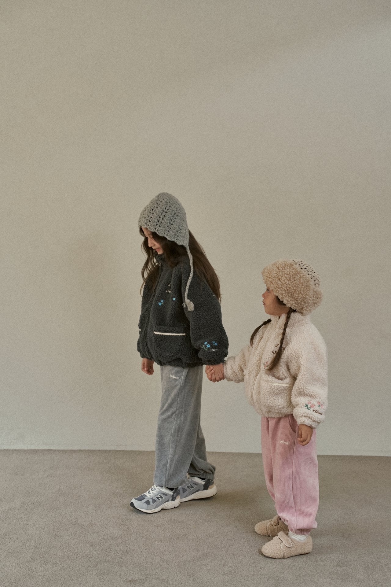 ［momo ann］Velvet jogger pants (kids)
