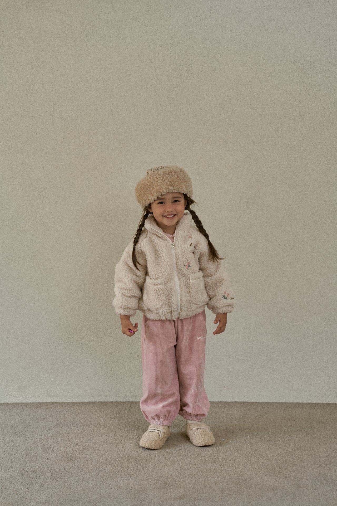 ［momo ann］Velvet jogger pants (kids)