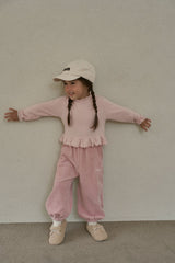 ［momo ann］Velvet jogger pants (kids)