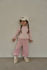 ［momo ann］Velvet jogger pants (kids)