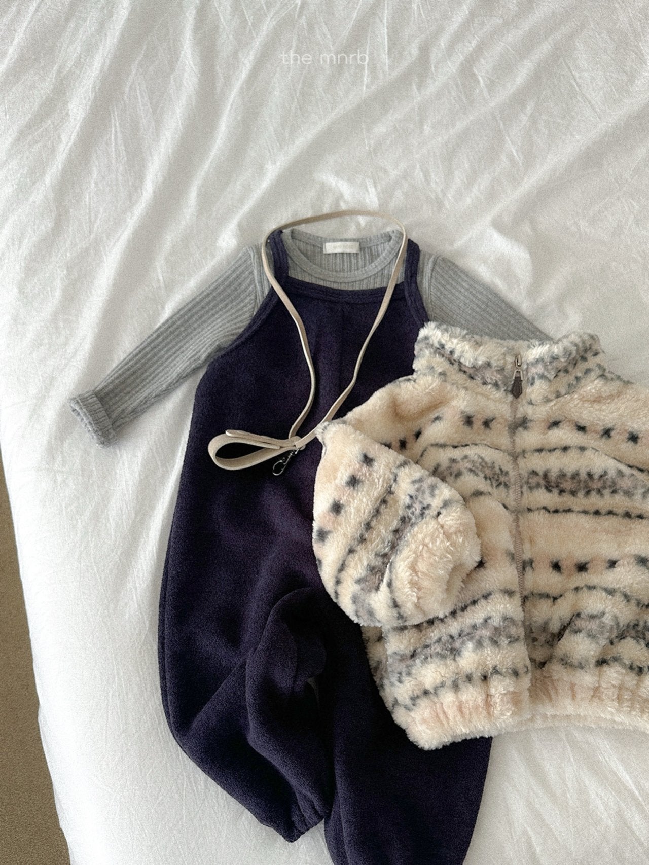 ［minirobe］Winter ribbed T-shirt