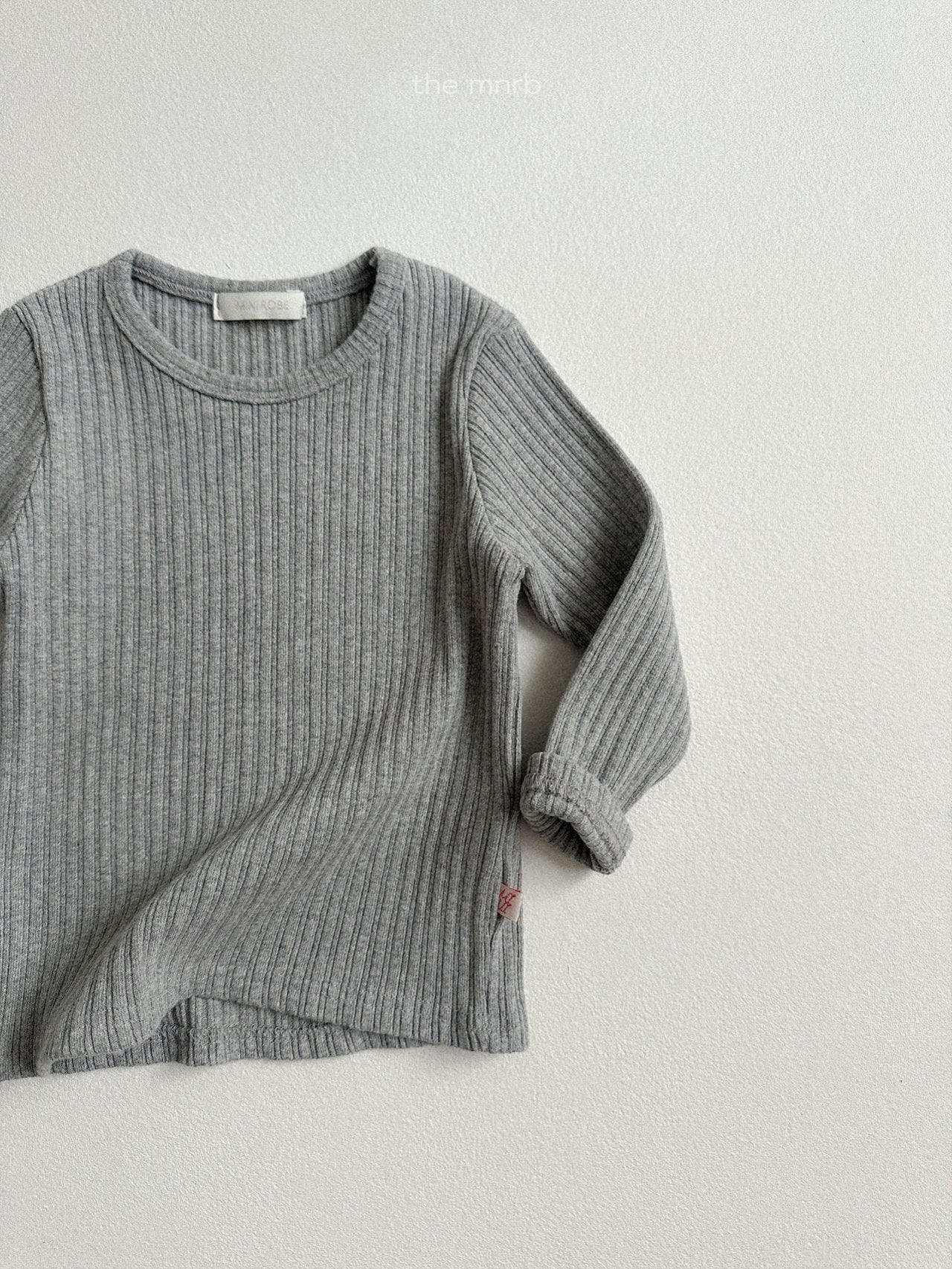 ［minirobe］Winter ribbed T-shirt