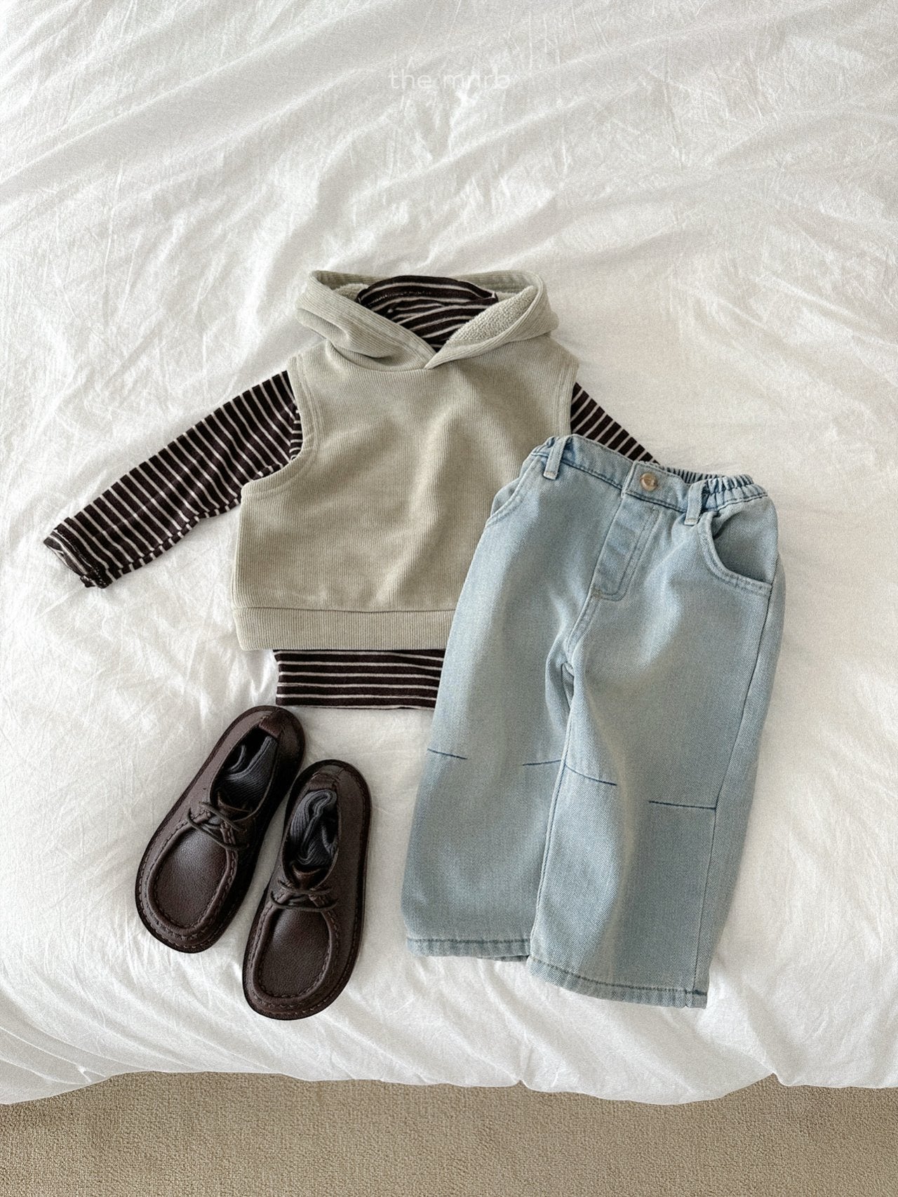 ［minirobe］Merino half turtleneck tops