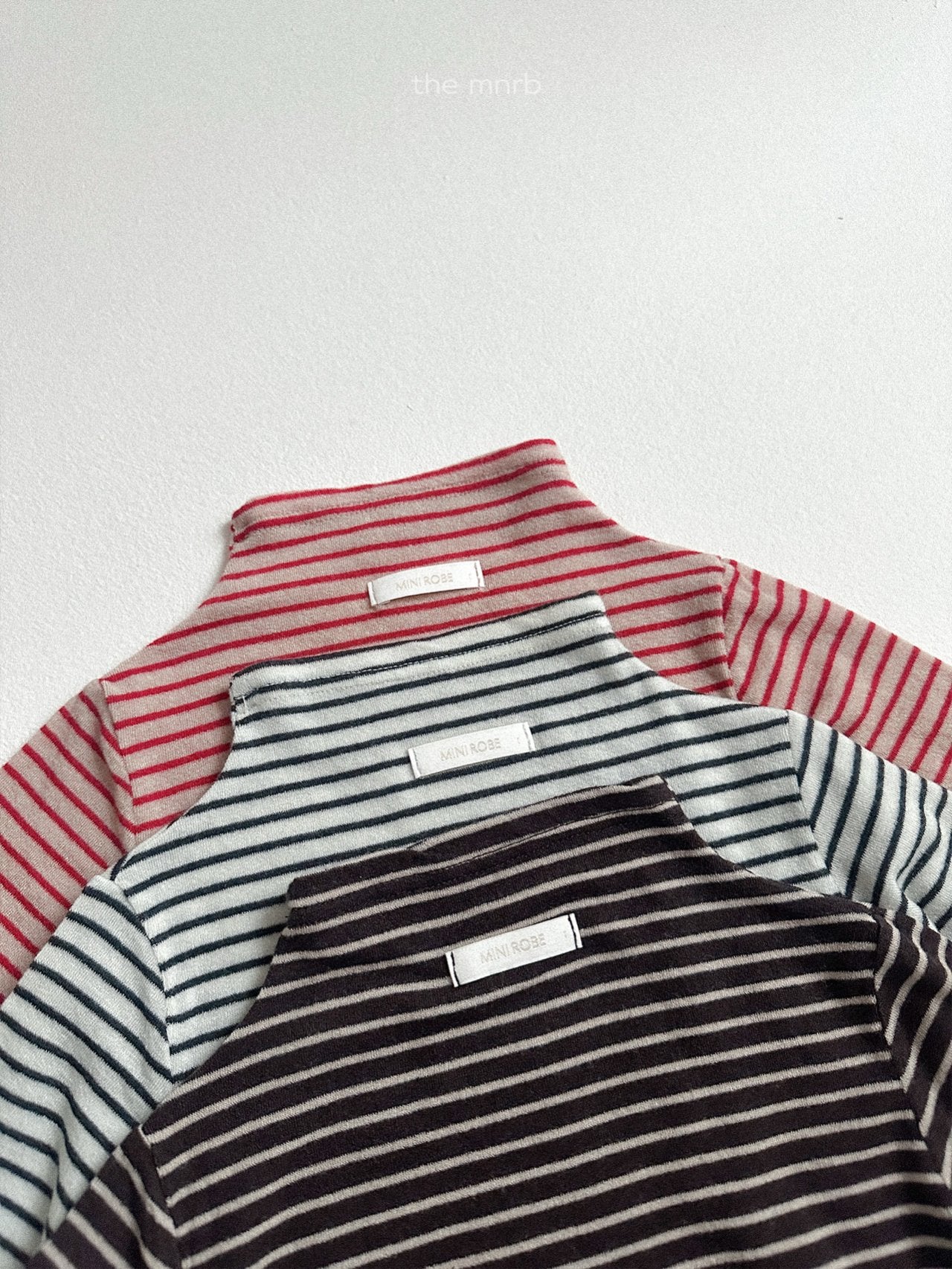 ［minirobe］Merino half turtleneck tops