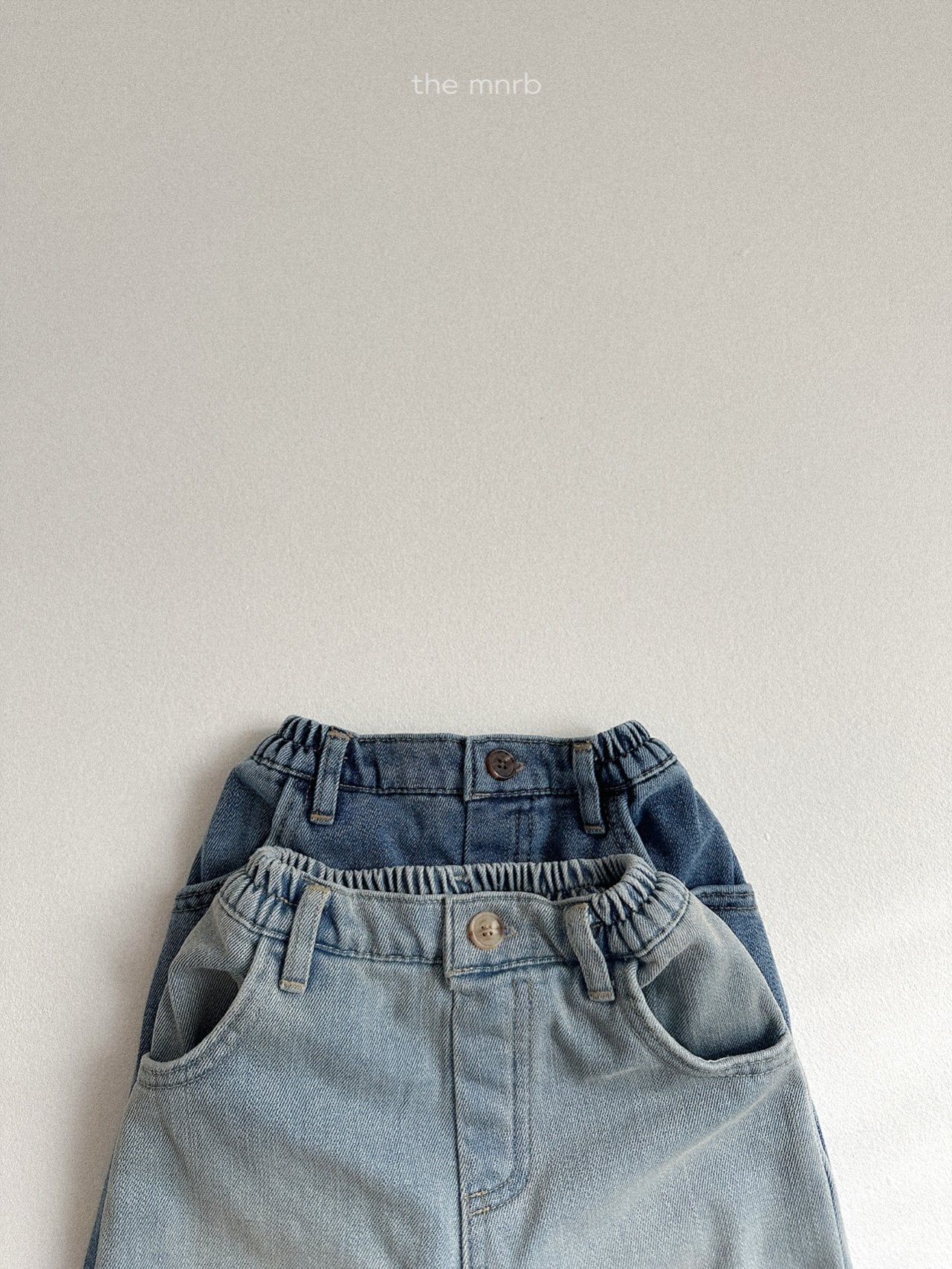 ［minirobe］Darts straight denim pants