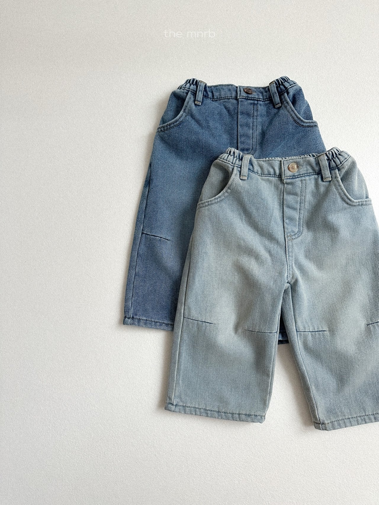 ［minirobe］Darts straight denim pants