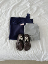 ［minirobe］Teddy knit overall