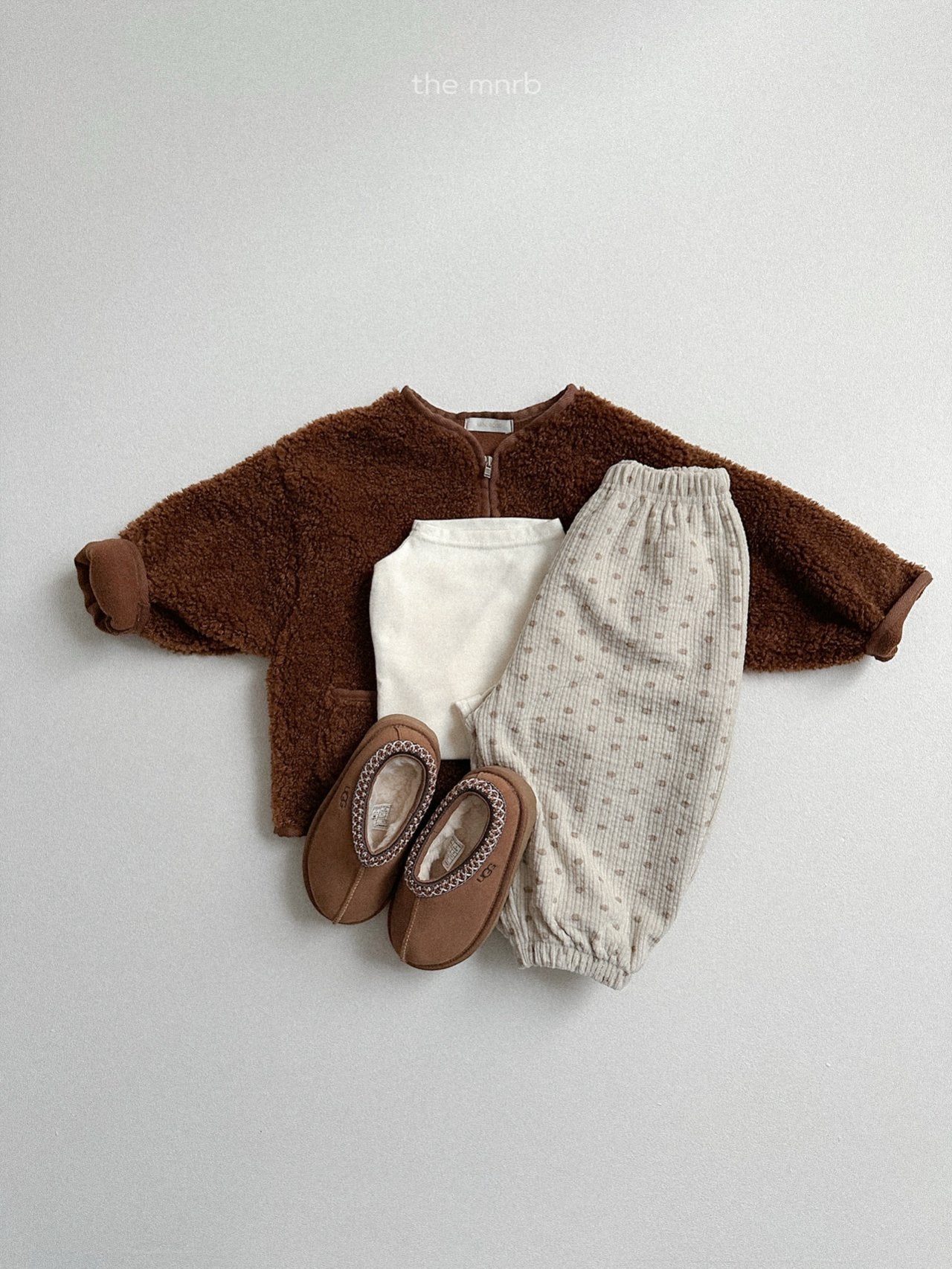 ［minirobe］Teddy bear zip-up