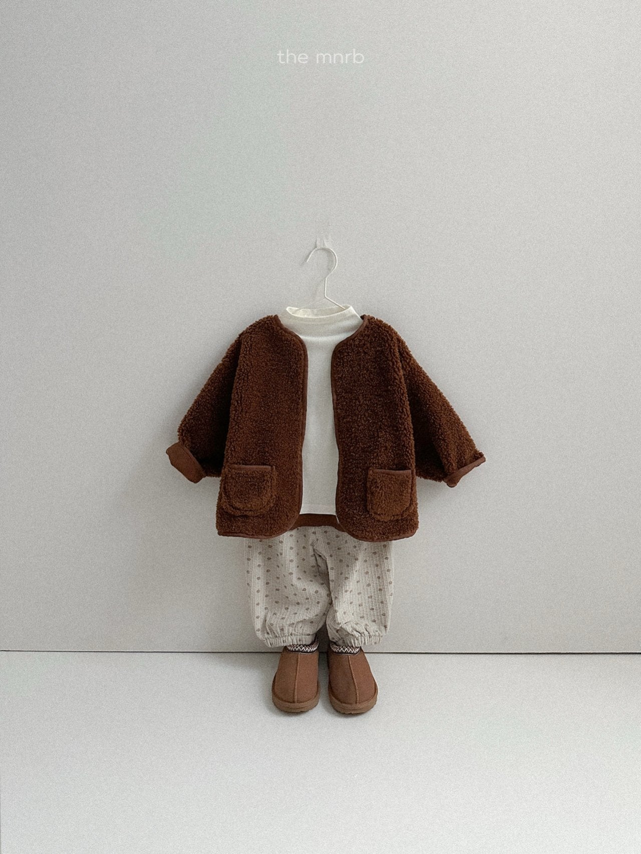 ［minirobe］Teddy bear zip-up
