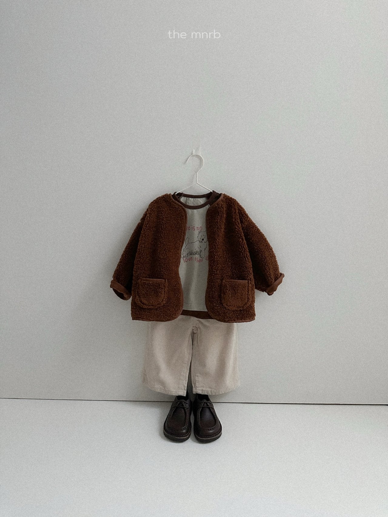 ［minirobe］Teddy bear zip-up