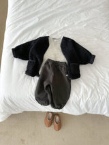 ［minirobe］Teddy bear zip-up