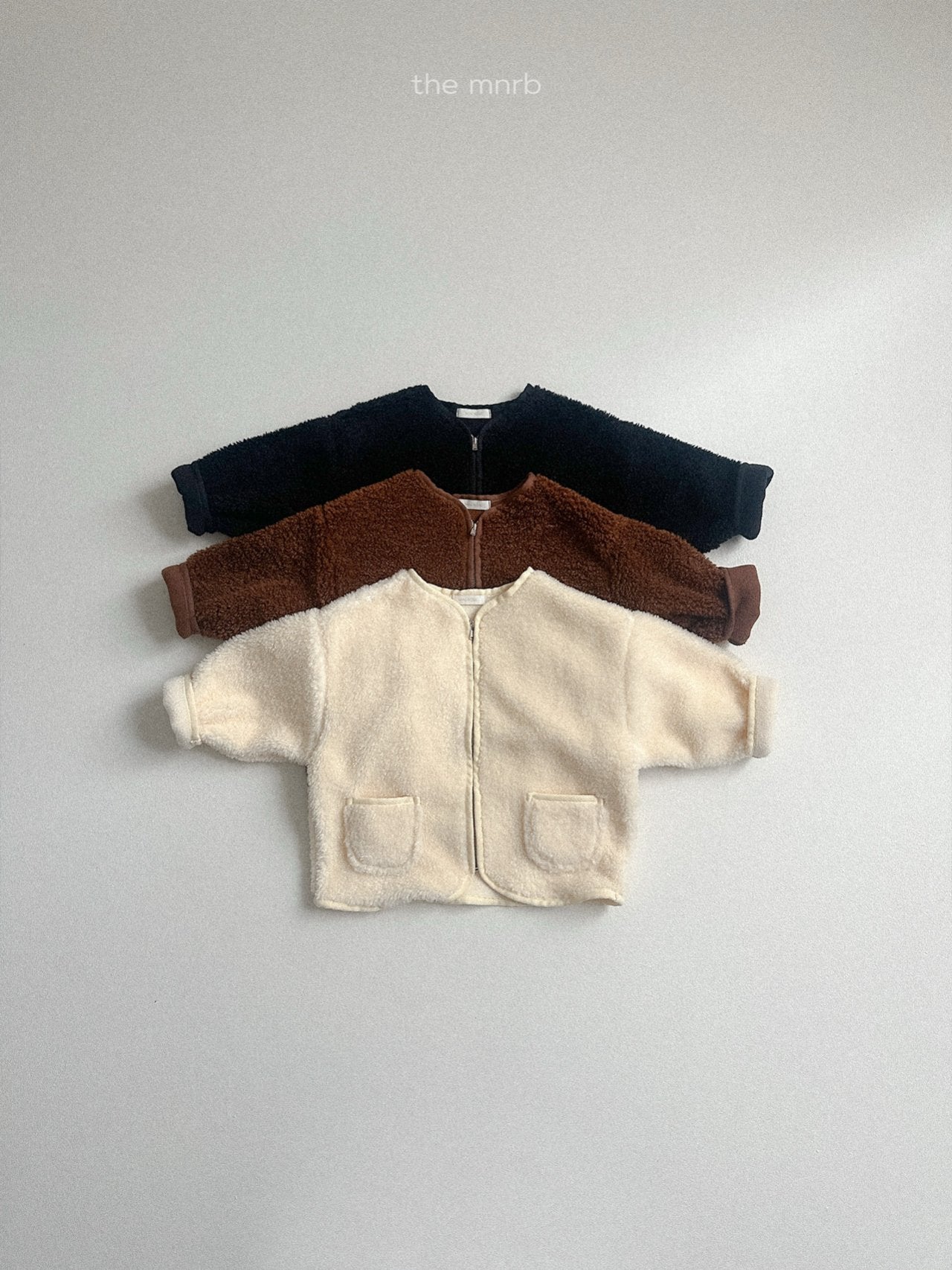 ［minirobe］Teddy bear zip-up
