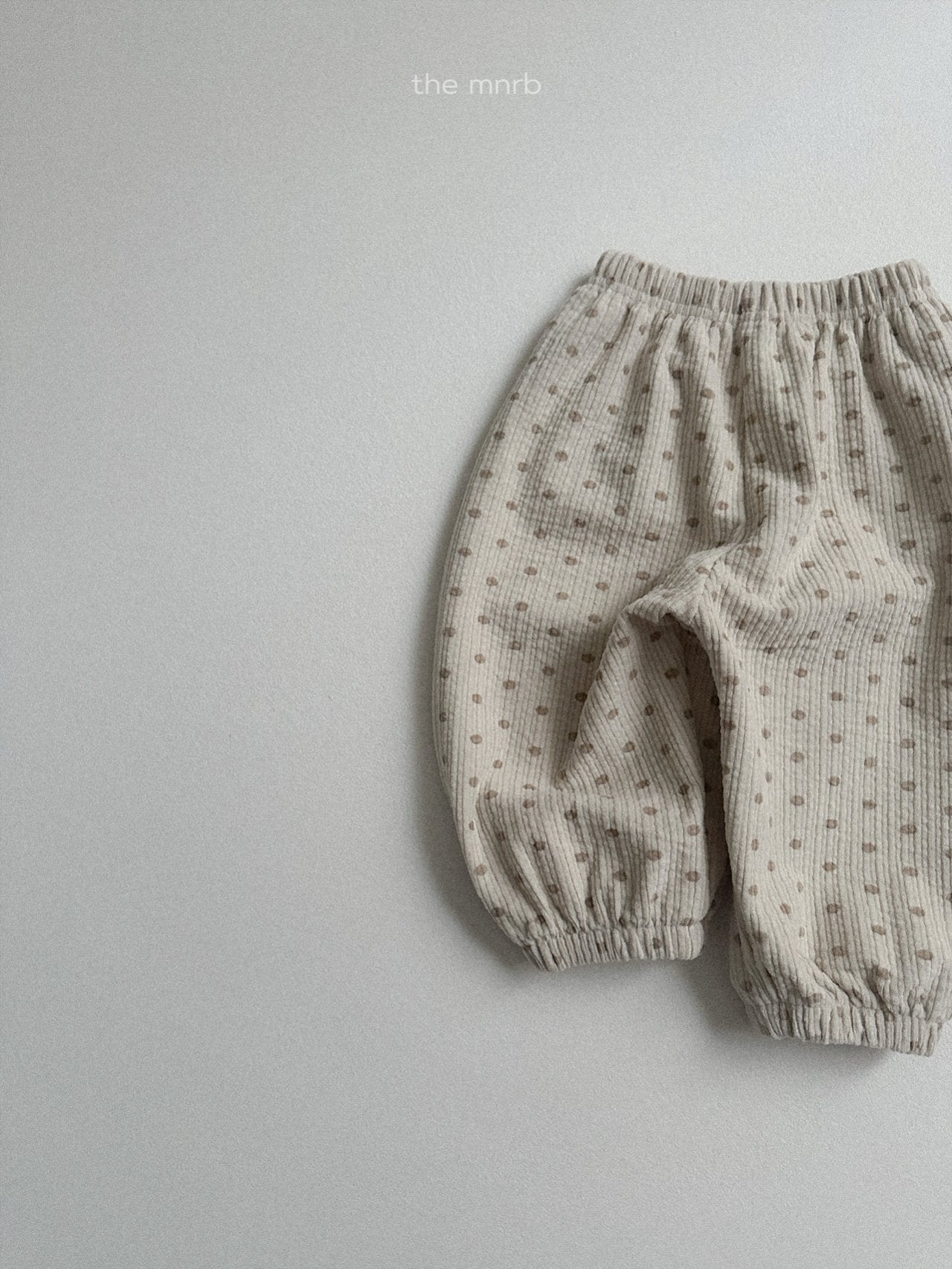 ［minirobe］Round jogger pants