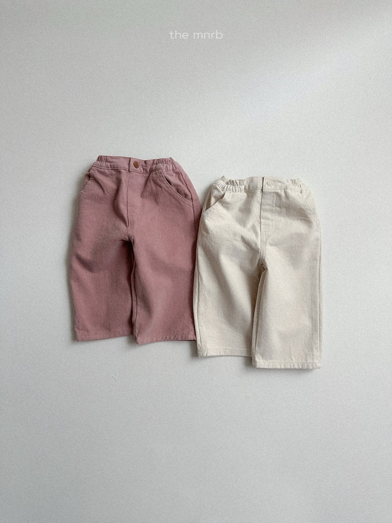 ［minirobe］Basic straight pants