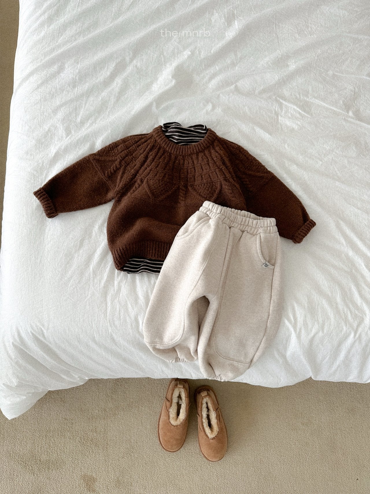 ［minirobe］Cable knitwear