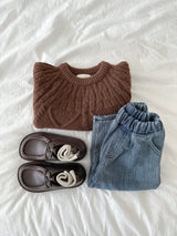 ［minirobe］Cable knitwear