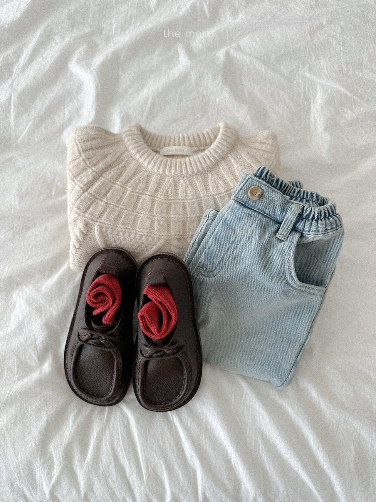 ［minirobe］Cable knitwear