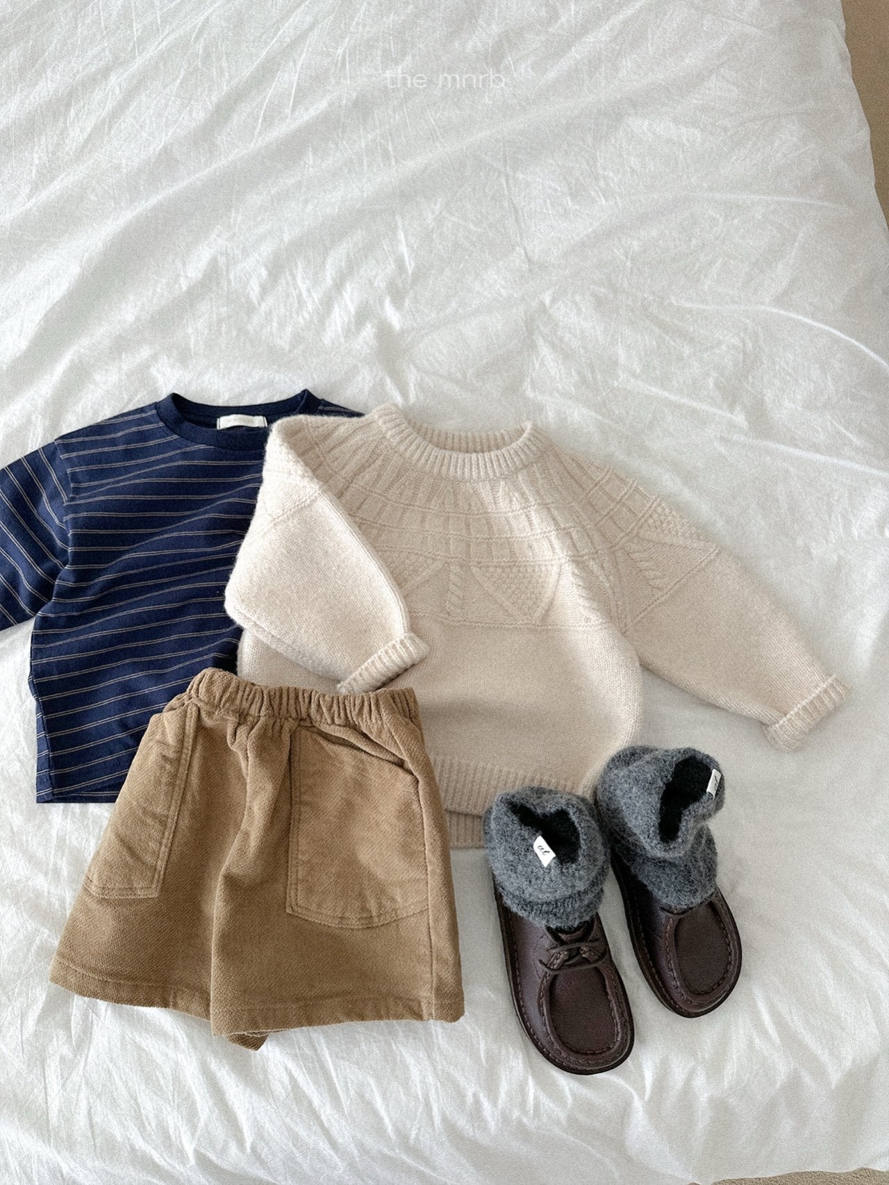 ［minirobe］Cable knitwear