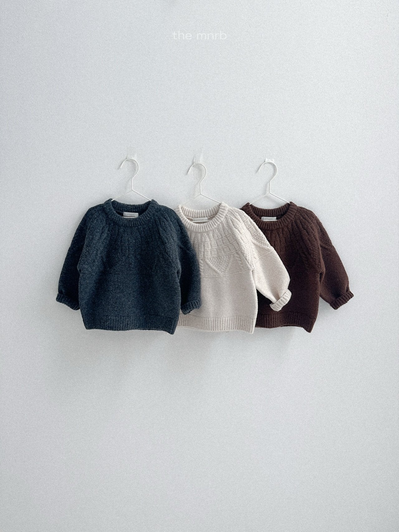 ［minirobe］Cable knitwear