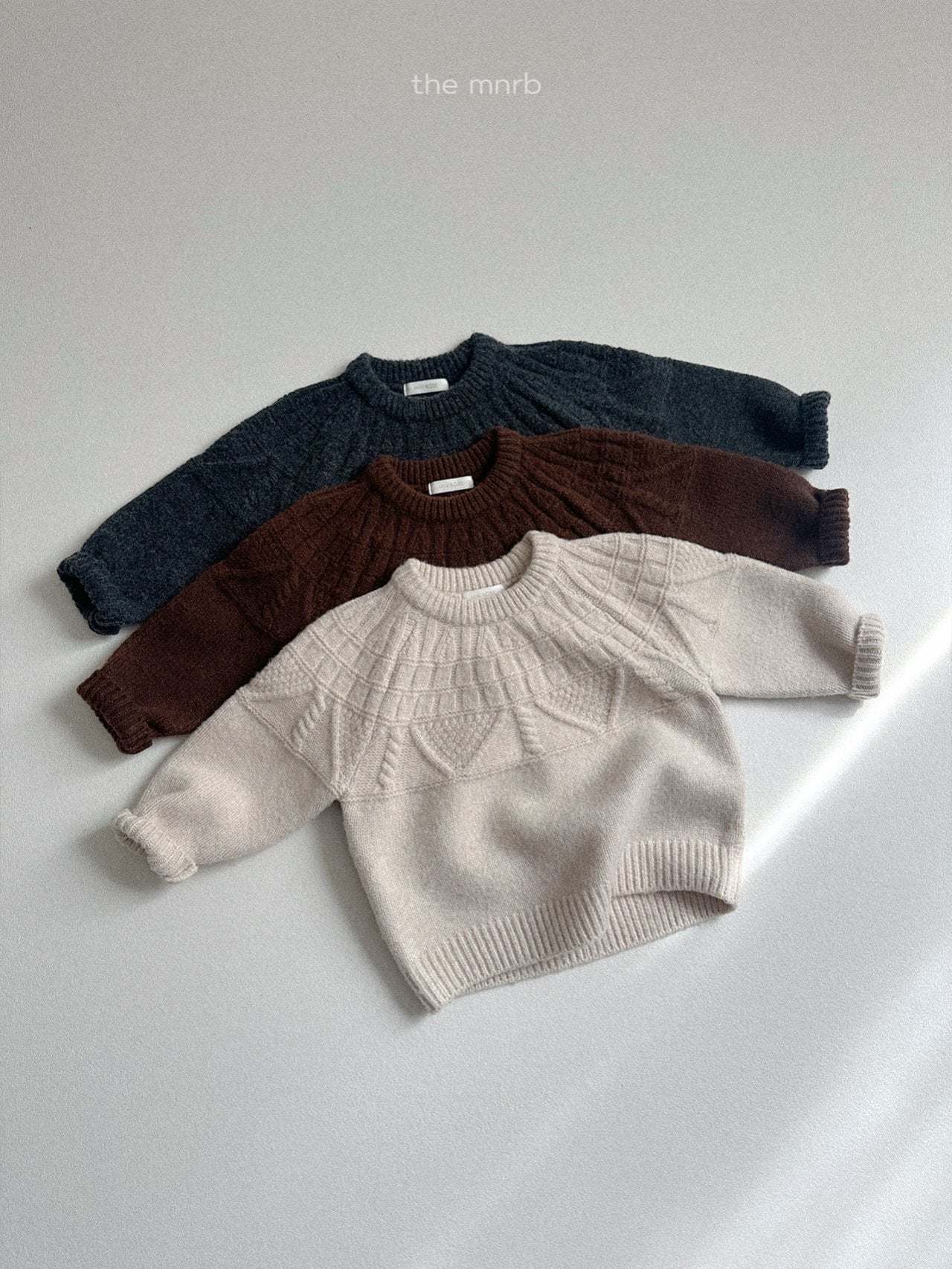 ［minirobe］Cable knitwear