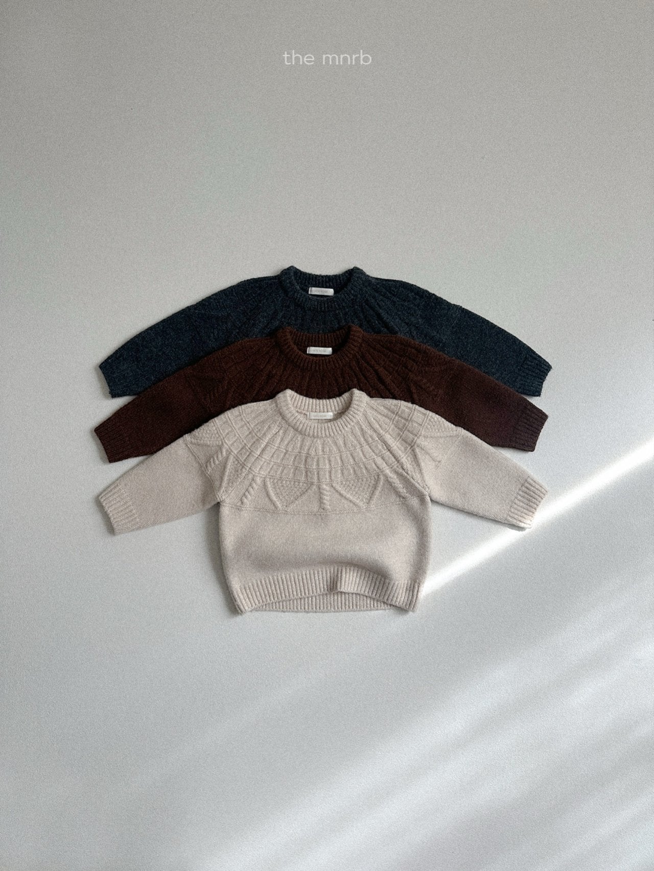 ［minirobe］Cable knitwear