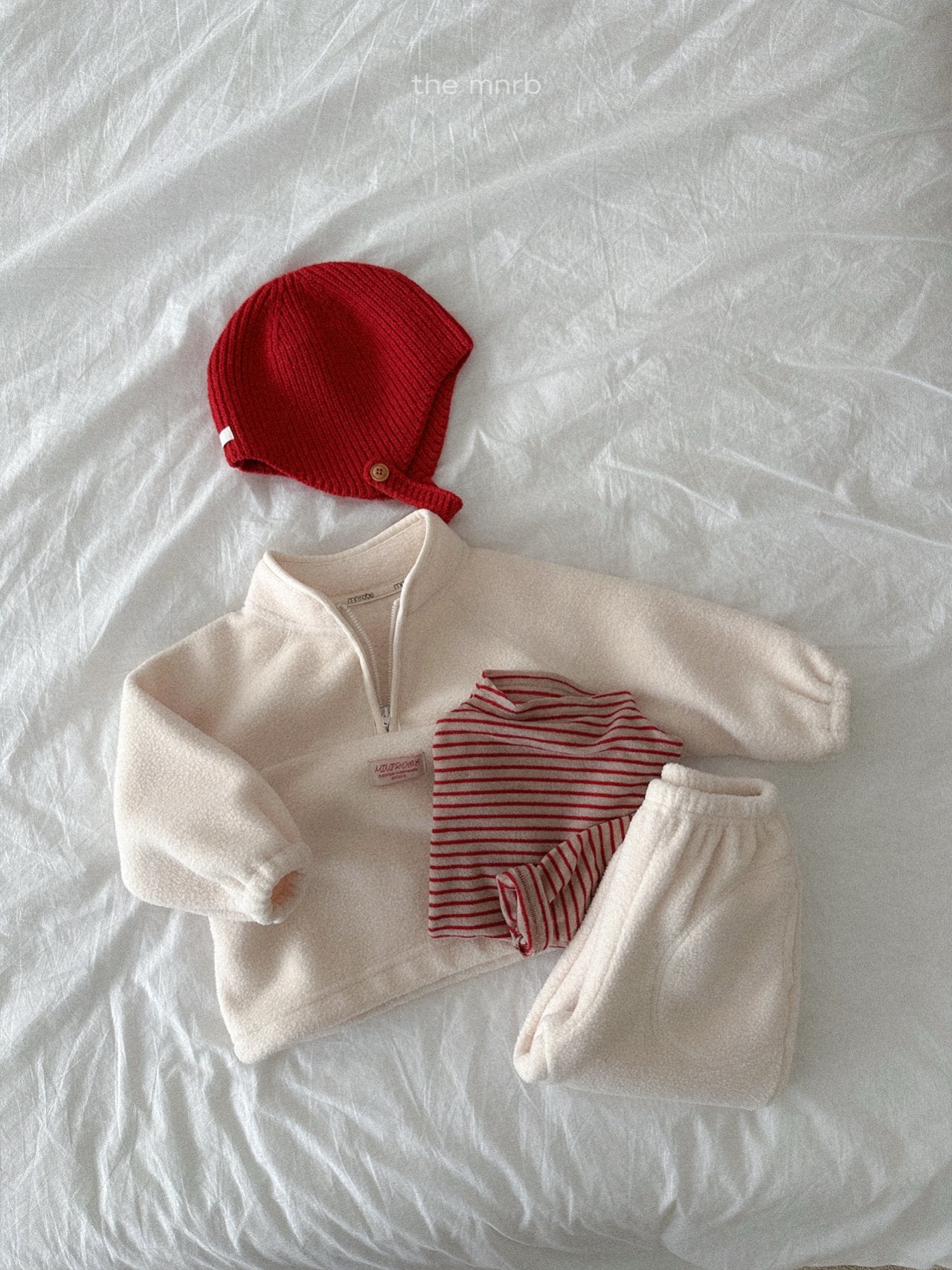 ［minirobe］King's fleece semi-jip-up